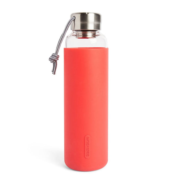 x Black + Blum Glass Coral Water Bottle (600ml)...زجاجة مياه مرجانية
