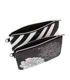 Monochrome Floral Pouch Set