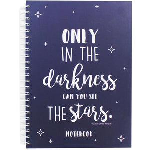 A4 Wiro See the Stars Lined Notebook.. دفتر الملاحظات المبطن بالنجوم