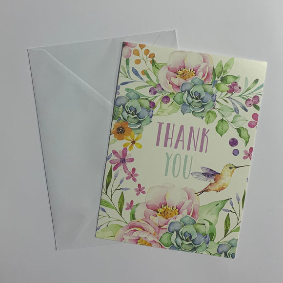 Thank You & Just To Say Set of 8 Notecards (2 Styles)