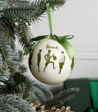 Harrods Green Man Glitter Bauble