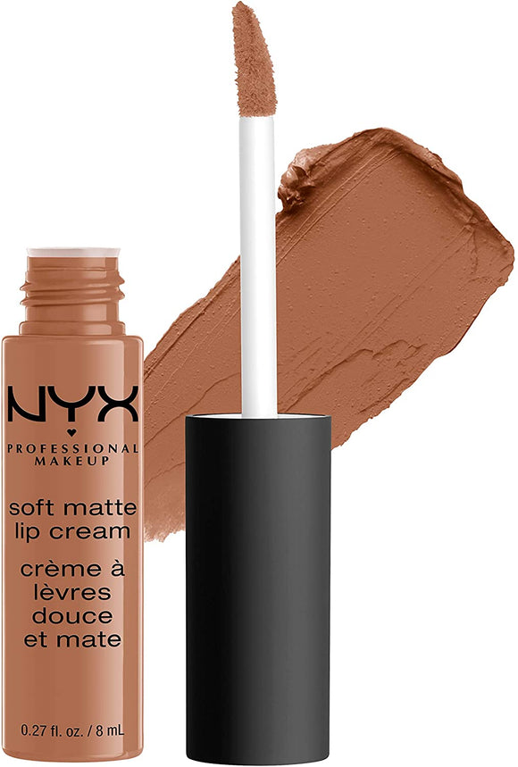 NYX Professional Makeup Soft Matte Lip Cream, Creamy and Matte Finish, Highly Pigmented Colour, Long Lasting, Vegan Formula, Shade: London