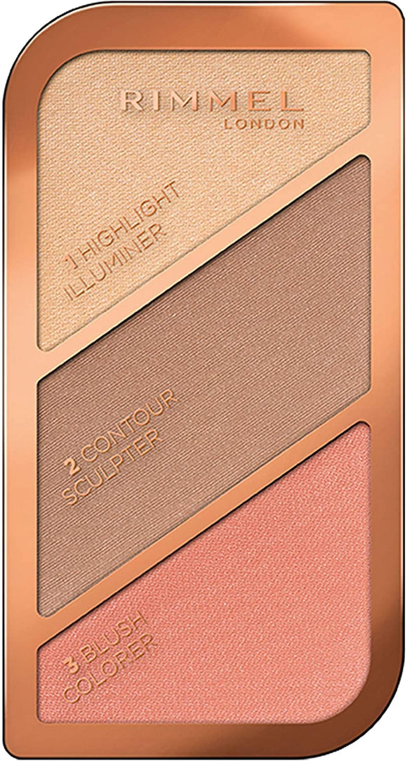 Rimmel London Kate Sculpting Highlighter Palette, Coral Glow