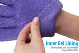 Gloves and Heel Sleeves Gel Set Purple