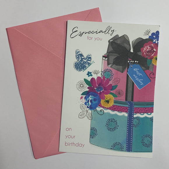 Especially For You on Your Birthday Card and Envelope