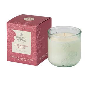 Geranium & Oud Candle in a Glass 280g