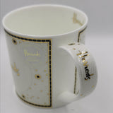 Harrods Floor Mosaic White Gold Mug..كوب من الذهب الأبيض بتصميم فسيفساء الأرضية