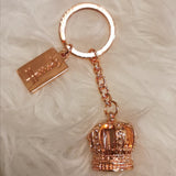 Harrods Rose Gold Crown Keyring..سلسلة مفاتيح هارودز من الذهب الوردي بتصميم تاج