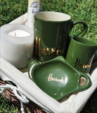 Green Mug and Espresso Set Basket
