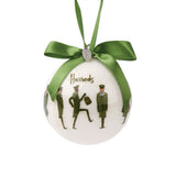 Harrods Green Man Glitter Bauble