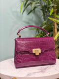 Harrods Brent Purple Grab Cross Body Bag