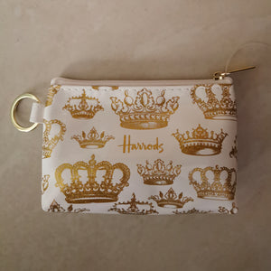 Harrods Crowns Coin Purse Keyring...سلسلة مفاتيح على شكل محفظة نقود تاج