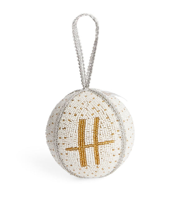 Harrods H Mosaic Floor Bead Bauble...زينة أرضية من الخرز الفسيفسائي من هارودز H