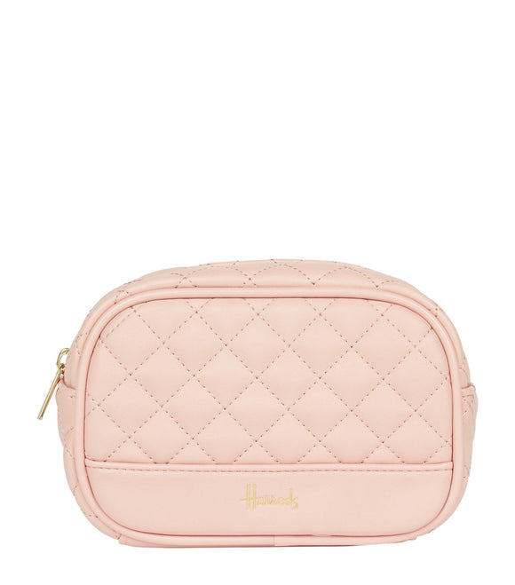 Harrods Cosmetic Bag Pink...حقيبة مستحضرات التجميل هارودز باللون الوردي