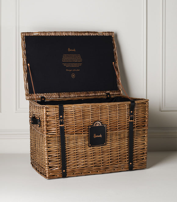 Harrods Extra Large Wicker Hamper Basket