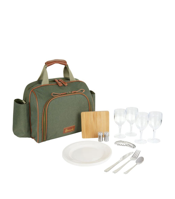 Harrods Cooler Filled Picnic Bag..حقيبة نزهة مملوءة بمبرد هارودز