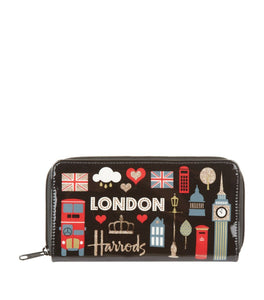 Glitter London Long Wallet...محفظة لندن البراقة الطويلة