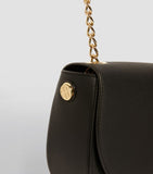 Hackney Black Rounded Cross Body Bag