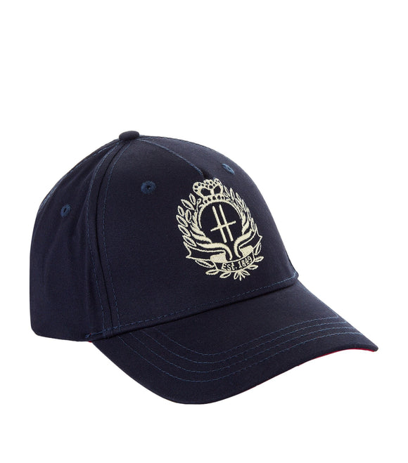 Harrods Crest Embroidered Cap Navy...قبعة هارودز المطرزة باللون الازرق الداكن