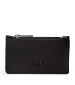 Leather Kensington Card Holder Black