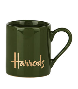 Harrods Green Logo Espresso Cup Only..كوب إسبريسو باللون الاخضر من هارودز