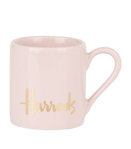 Harrods Cream Logo Espresso Cup Only..كوب إسبريسو من هارودز لون وردي