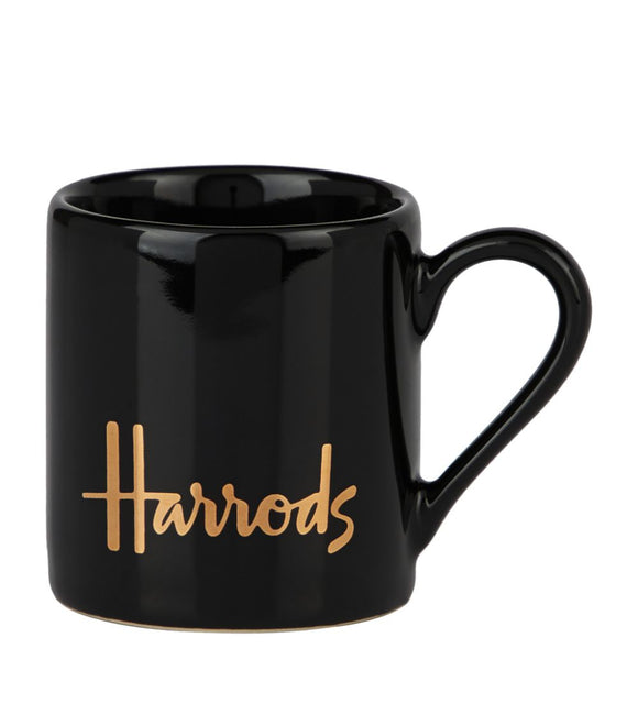 Harrods Black Logo Espresso Cup Only