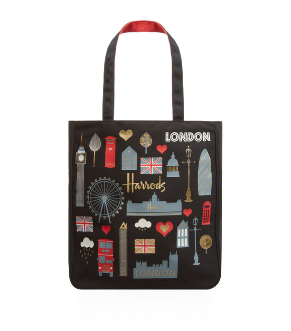 London Glitter Tote Bag