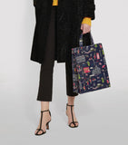 Medium SW1 Shopper Bag...حقيبة تسوق صغيرة متوسطة الحجم بنقشة اي دبليو