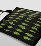 Medium Green Man Magazine Tote Bag..حقيبة مجلة الرجل الأخضر متوسطة الحجم
