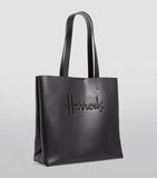 Medium Leather Kensington Tote Bag Black...حقيبة جلدية متوسطة الحجم باللون الأسود