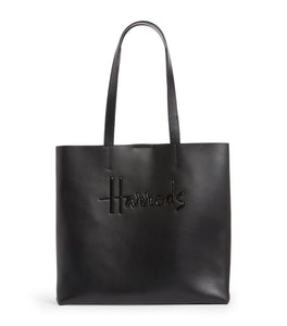 Medium Leather Kensington Tote Bag Black...حقيبة جلدية متوسطة الحجم باللون الأسود