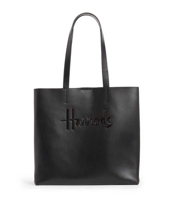 Medium Leather Kensington Tote Bag Black...حقيبة جلدية متوسطة الحجم باللون الأسود