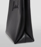 Medium Leather Kensington Tote Bag Black...حقيبة جلدية متوسطة الحجم باللون الأسود