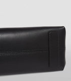 Medium Leather Kensington Tote Bag Black...حقيبة جلدية متوسطة الحجم باللون الأسود