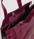Medium Logo Shopper Bag Maroon..حقيبة تسوق متوسطة الحجم باللون الكستنائي..