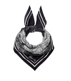 Monochrome Floral Scarf