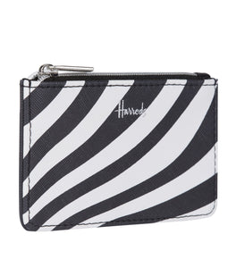 Harrods Monochrome Swirl Card Holder...حامل بطاقات هارودز بتصميم دوامة