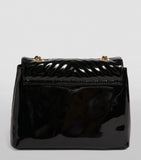 Patent Chevron Cross Body Bag