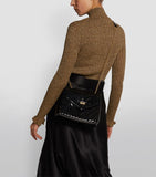 Patent Chevron Cross Body Bag