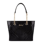 Patent Christie Chevron Shoulder Bag..حقيبة كتف كريستي  الحاصلة على براءة اختراع