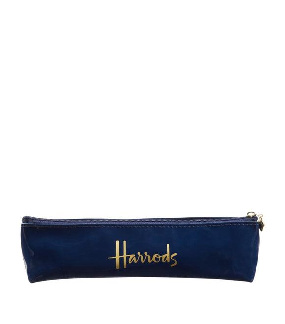 Harrods Navy Logo Pencil Case....حافظة أقلام هارودز باللون البحري