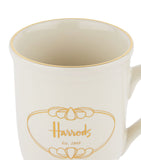 Harrods Cream Pedestal Logo Mug..كوب هارودز الكريمي بقاعدة