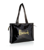 Signature Logo Shoulder Tote Bag Black