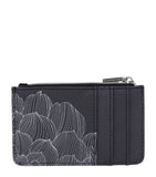 Monochrome Sketch Floral Card Holder....حامل بطاقات برسومات زهور أحادية اللون