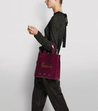 Small Logo Shopper Bag Burgundy