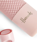 Harrods Nude Pink Silicone Grip Water Bottle..زجاجة مياه هارودز الوردي بمقبض سيليكون