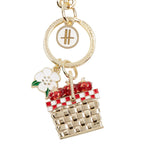 Harrods Large Strawberry Basket Charm Keyring..سلسلة مفاتيح هارودز الكبيرة على شكل سلة فراولة