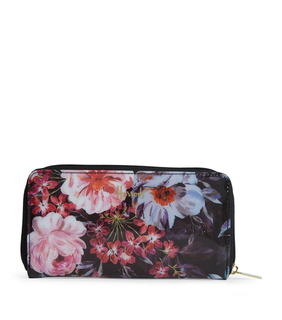 Long Tea Rose Wallet...محفظة  وردية الطويلة