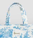 Medium Blue Wood Shopper Bag...حقيبة تسوق  متوسطة الحجم باللون الأزرق